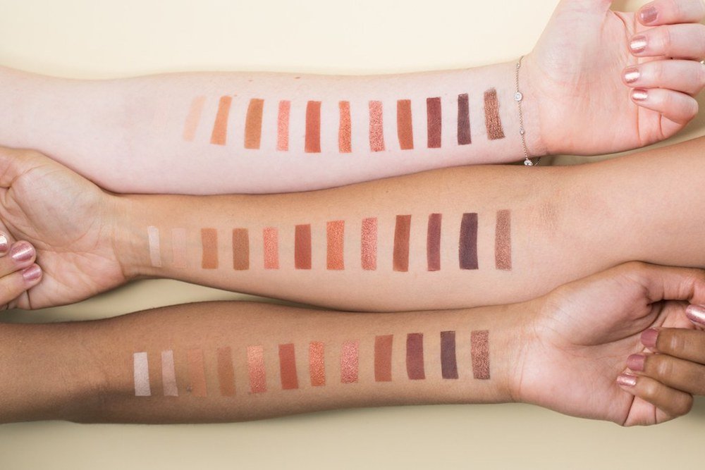 naked heat urban decay swatches
