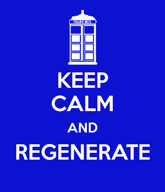 keep calm and regenerate