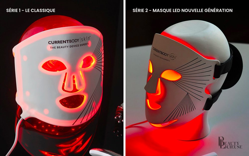 Masque LED rouge visage beauty tech